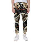 Brown And Black Snakeskin Print Scuba Joggers