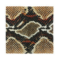 Brown And Black Snakeskin Print Silk Bandana