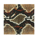 Brown And Black Snakeskin Print Silk Bandana