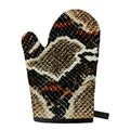 Brown And Black Snakeskin Print Single Oven Mitt