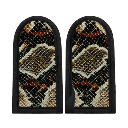 Brown And Black Snakeskin Print Skillet Handle Cover