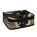 Brown And Black Snakeskin Print Small Lunch Bag