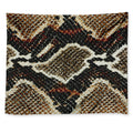 Brown And Black Snakeskin Print Tapestry