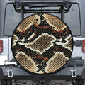 Brown And Black Snakeskin Print Tire Cover