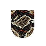 Brown And Black Snakeskin Print Toilet Lid Cover