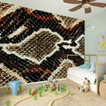 Brown And Black Snakeskin Print Wall Sticker