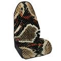 Brown And Black Snakeskin Print Waterproof Car Seat Cover