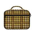 Brown And Tan Houndstooth Pattern Print Briefcase Bible Bag