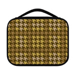 Brown And Tan Houndstooth Pattern Print Classic Bible Case