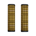 Brown And Tan Houndstooth Pattern Print Handle Covers