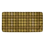 Brown And Tan Houndstooth Pattern Print Towel