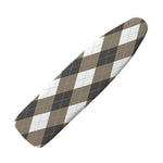 Brown And White Argyle Pattern Print Ironing Board Cover