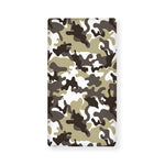 Brown And White Camouflage Print Baby Crib Sheet