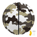 Brown And White Camouflage Print Basketball