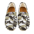Brown And White Camouflage Print Casual Shoes