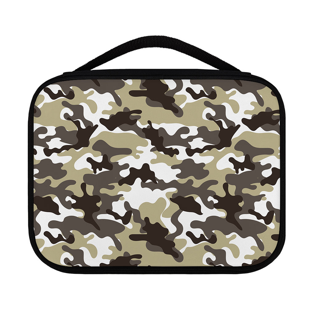 Brown And White Camouflage Print Classic Bible Case