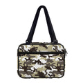 Brown And White Camouflage Print Double Strap Bible Bag