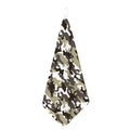 Brown And White Camouflage Print Hand Towel