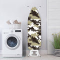 Brown And White Camouflage Print Ironing Board Cover