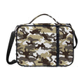 Brown And White Camouflage Print Shoulder Strap Bible Bag