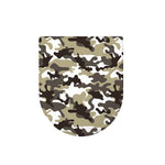Brown And White Camouflage Print Toilet Lid Cover