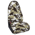 Brown And White Camouflage Print Waterproof Car Seat Cover