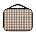 Brown And White Check Pattern Print Classic Bible Case