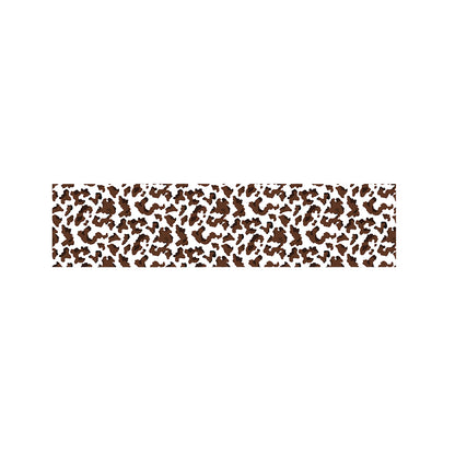 Brown And White Cow Pattern Print Bed Runner