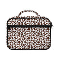 Brown And White Cow Pattern Print Briefcase Bible Bag
