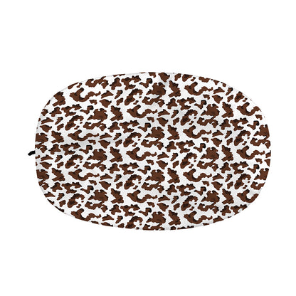 Brown And White Cow Pattern Print Car Side Mirror Covers