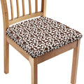 Brown And White Cow Pattern Print Chair Cushion Cover