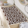 Brown And White Cow Pattern Print Changing Pad Cover