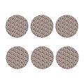 Brown And White Cow Pattern Print Coaster Set