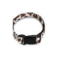 Brown And White Cow Pattern Print Dog Collar