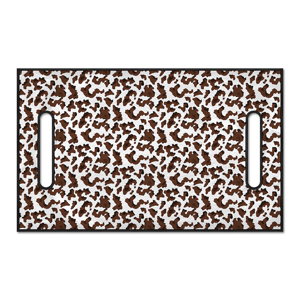 Brown And White Cow Pattern Print Golf Cart Seat Cover