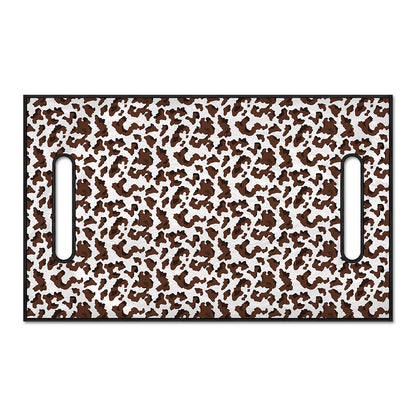 Brown And White Cow Pattern Print Golf Cart Seat Cover