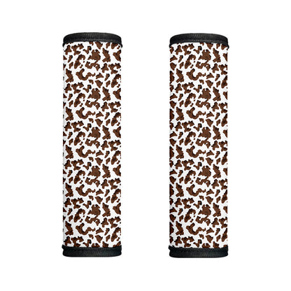 Brown And White Cow Pattern Print Handle Covers