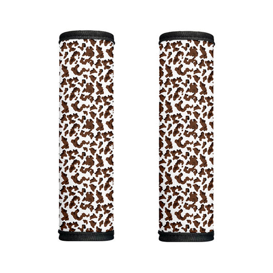 Brown And White Cow Pattern Print Handle Covers
