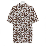 Brown And White Cow Pattern Print Hawaiian Shirt