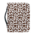 Brown And White Cow Pattern Print Leather Bible Cover