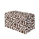 Brown And White Cow Pattern Print Leather Tissue Box Cover