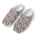 Brown And White Cow Pattern Print Mesh Casual Shoes