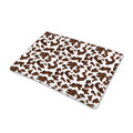 Brown And White Cow Pattern Print Pet Cooling Mat Cover