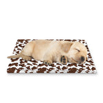 Brown And White Cow Pattern Print Pet Cooling Mat Cover