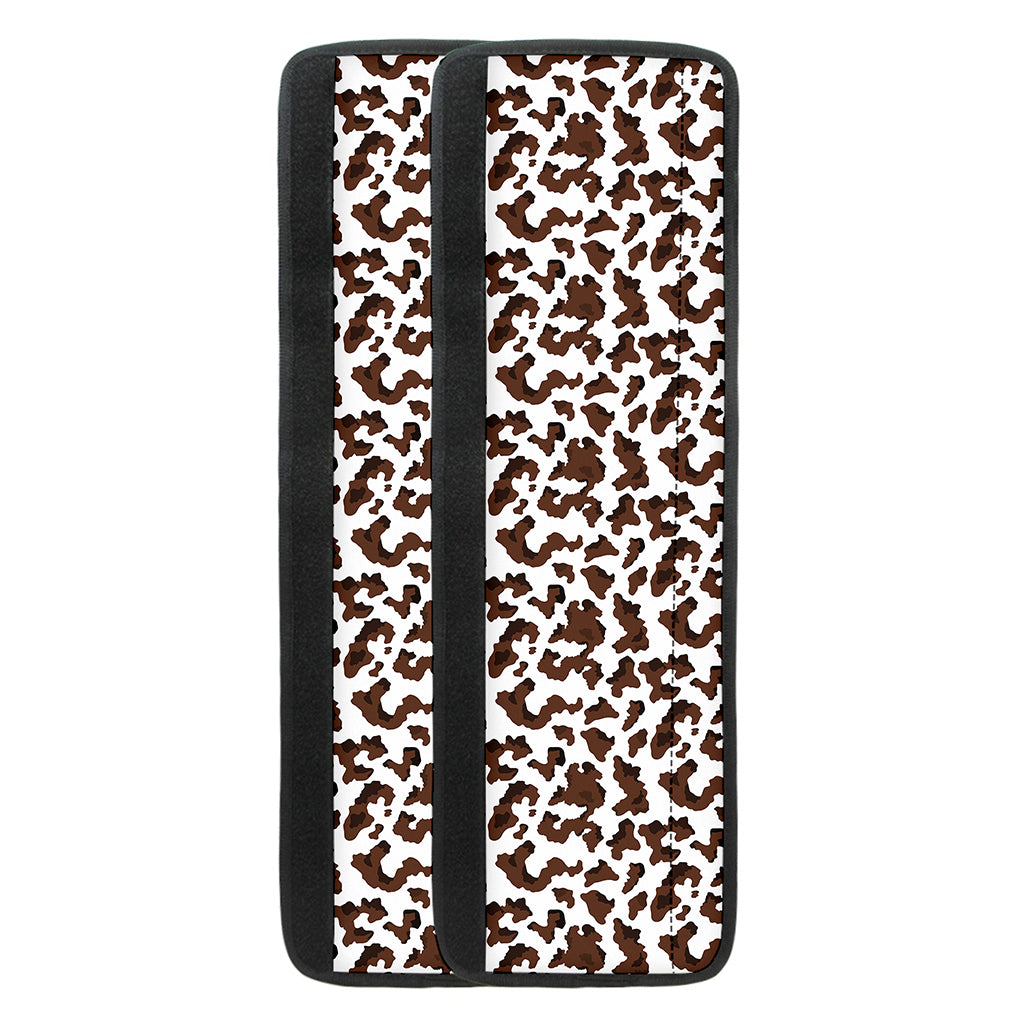 Brown And White Cow Pattern Print Refrigerator Handle Covers
