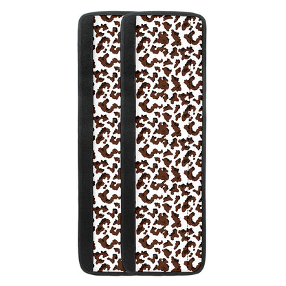 Brown And White Cow Pattern Print Refrigerator Handle Covers