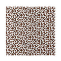 Brown And White Cow Pattern Print Silk Bandana