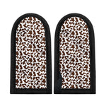 Brown And White Cow Pattern Print Skillet Handle Cover