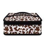 Brown And White Cow Pattern Print Small Lunch Bag