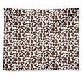 Brown And White Cow Pattern Print Tapestry